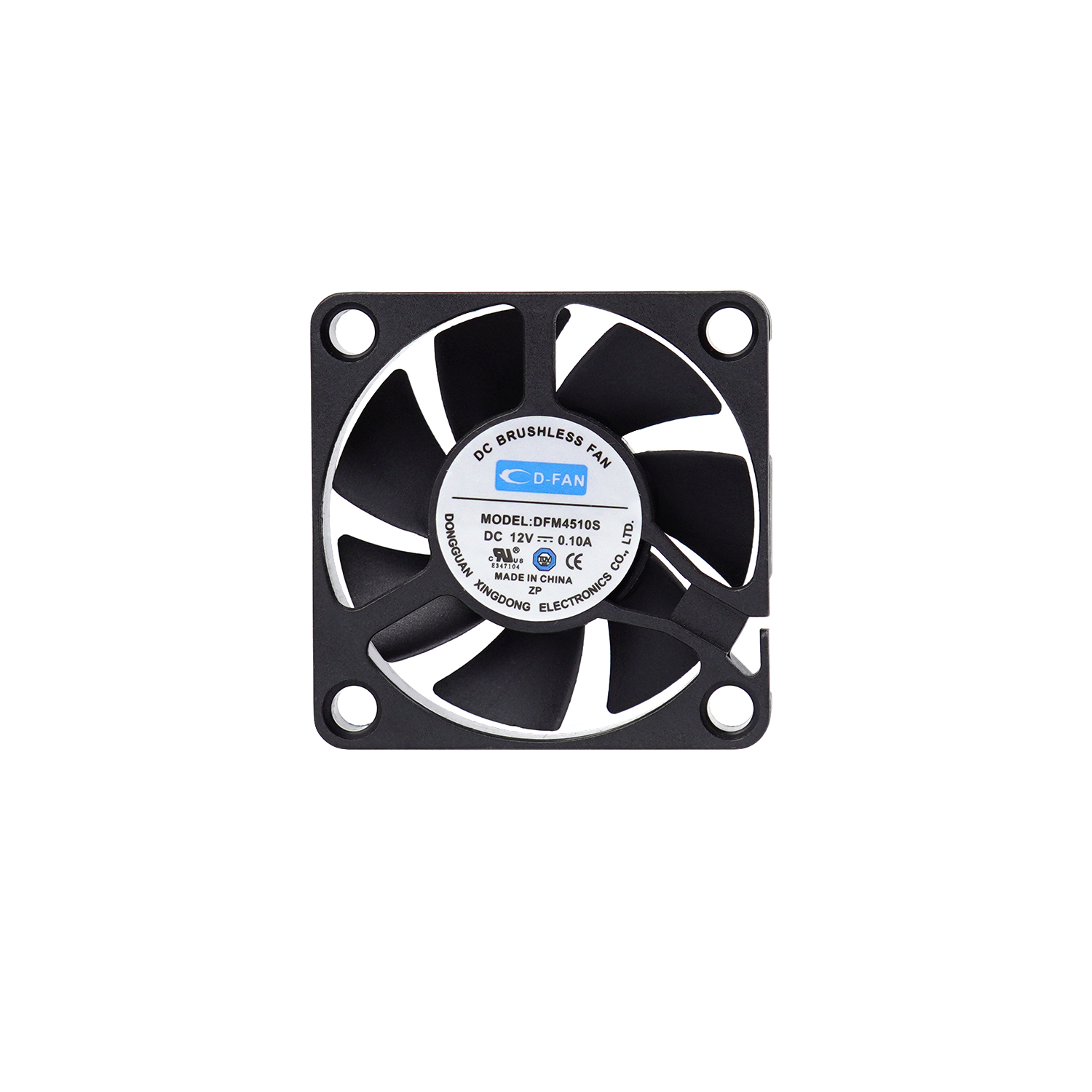 Flujo de aire alto 5V 12V 45MM DC Axial Fan