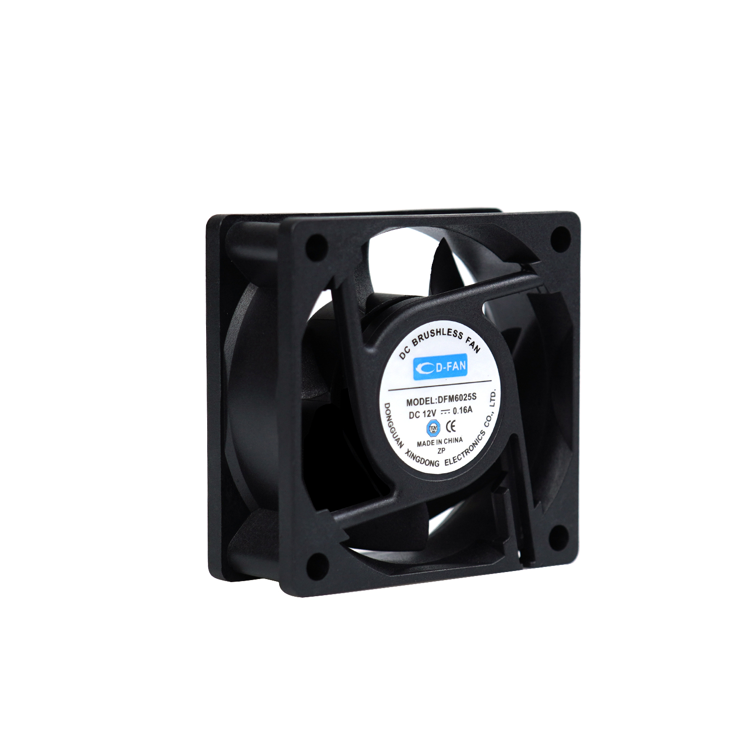 60x60x25mm 12V 24V 60mm Fan axial de enfriamiento DC