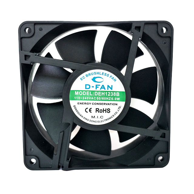 Consumo de bajo consumo 120x120x38mm 12038 Ventilador axial EC